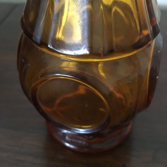 Vintage Accents Vintage Wheaton Amber Glass Bud Vase 9in Bullseye